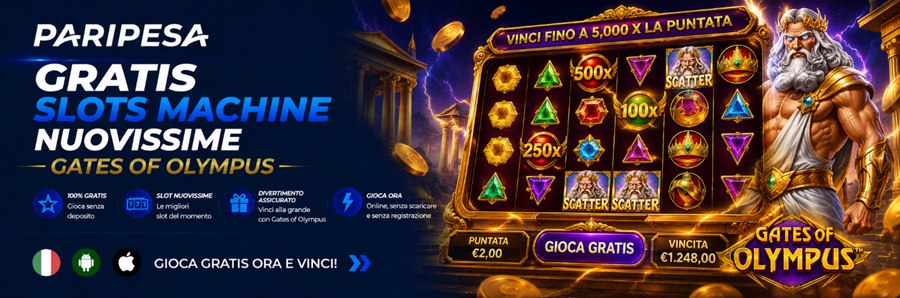 gratis slots machine nuovissime gates of olympus