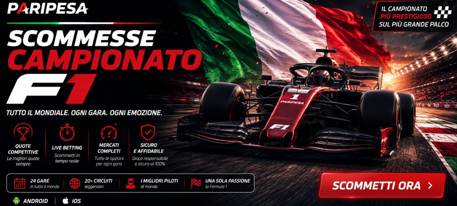 scommesse campionato f1