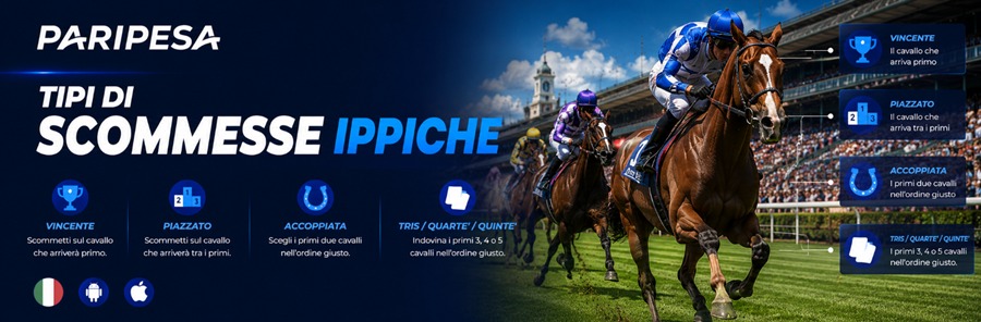 tipi di scommesse ippiche